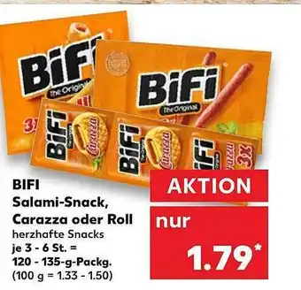 Kaufland Bifi Salami-snack, Carazza Oder Roll Angebot