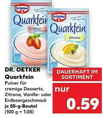 Kaufland Dr Oetker Quarkfein Angebot