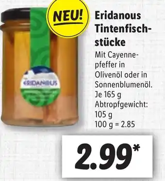 Lidl Eridanous Tintenfischstücke Angebot