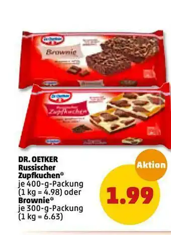 PENNY Dr Oetker Russischer Zupfkuchen Oder Brownie Angebot