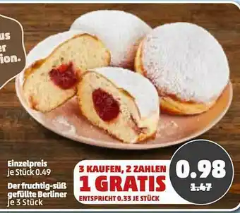 PENNY Der Fruchtig-süß Gefüllte Berliner Angebot