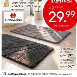 Zurbrüggen Linneweber Badteppich Siena Angebot