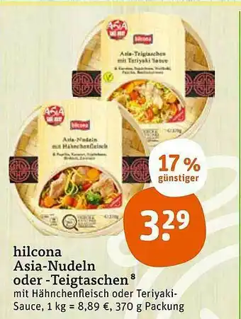 tegut Hilcona Asia-nudeln Oder -teigtaschen Angebot