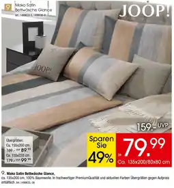 Zurbrüggen JOOP! Mako Satin Bettwäsche Glance Angebot