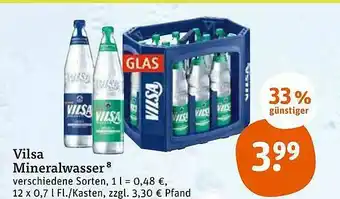 tegut Vilsa Mineralwasser Angebot