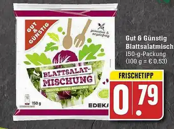 Edeka Gut & Günstig Blattsalatmischung Angebot