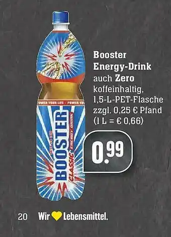 Edeka Booster Energy Drink Auch Zero Angebot