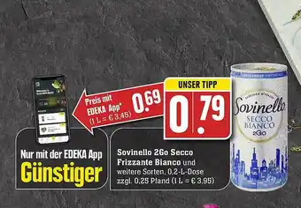 Edeka Sovinello 2go Secco Frizzante Bianco Angebot