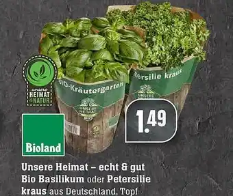 Edeka Unsere Heimat Bio Basilikum Oder Petersilie Angebot