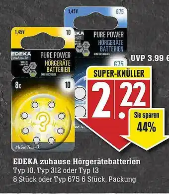 Edeka Edeka Zuhause Hörgerätebatterien Angebot