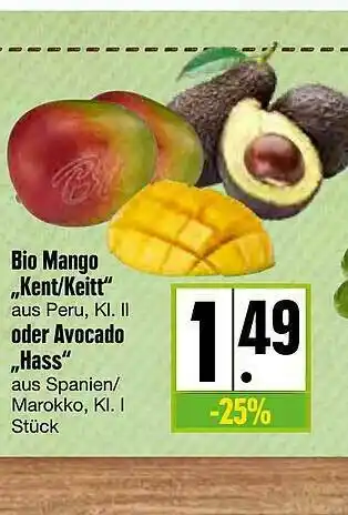 Kupsch Bio Mango „kent-keitt“ Oder Avocado „hass“ Angebot