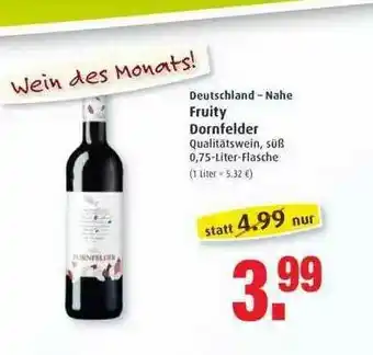 Markant Deutschland-nahe Fruity Dornfelder Angebot