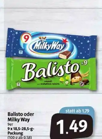 Markant Markt Balisto Oder Milky Way Angebot