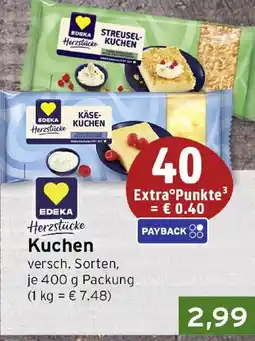 CAP Markt EDEKA Herzstücke Kuchen Angebot