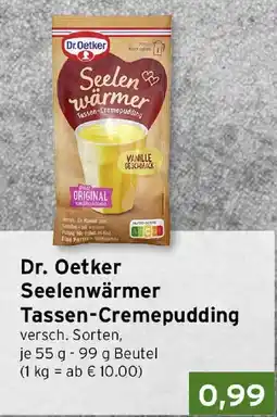 CAP Markt Dr. Oetker Seelenwärmer Tassen-Cremepudding Angebot