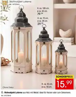 Zurbrüggen Wohnobjekt Laterne Angebot