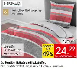 Zurbrüggen Feinbiber Bettwäsche Blockstreifen Angebot