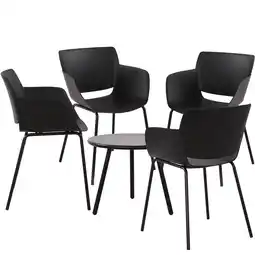 Netto Marken-Discount CLP Sitzgruppe Berena 4er Farbe: schwarz, Set-Inhalt: 4 Stühle Angebot
