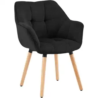 Netto Marken-Discount CLP Esszimmerstuhl Milford Cord Farbe: schwarz, Material: Cord Angebot
