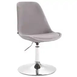 Netto Marken-Discount CLP Esszimmerstuhl Maverick Samt chrom Farbe: grau, Gestell Farbe: chrom Angebot