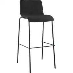 Netto Marken-Discount CLP Barhocker Hoover Stoff 4-Fuß Gestell schwarz Farbe: dunkelgrau, Gestell Farbe: schwarz Angebot