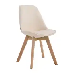 Netto Marken-Discount CLP Stuhl Manado Kunstleder Natura Farbe: creme, Gestell Farbe: natur Angebot