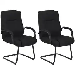 Netto Marken-Discount CLP 2er Set Stühle Attila Stoff Farbe: schwarz/schwarz Angebot