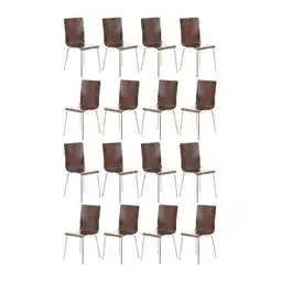 Netto Marken-Discount CLP 16er Set Besucherstuhl Pepe Farbe: walnuss Angebot