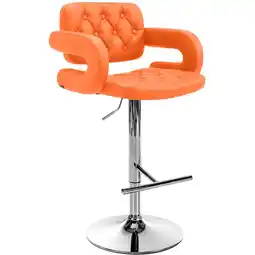 Netto Marken-Discount CLP Barhocker Dublin C Farbe: orange, Gestell Farbe: chrom Angebot