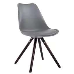 Netto Marken-Discount CLP Besucherstuhl Toulouse Cappuccino Rund Farbe: grau, Gestell Farbe: cappuccino Angebot