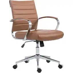 Netto Marken-Discount CLP Bürostuhl Oakland Kunstleder Farbe: hellbraun, Material: Kunstleder Angebot