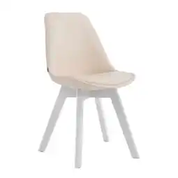 Netto Marken-Discount CLP Stuhl Manado Kunstleder Weiß Farbe: creme, Gestell Farbe: weiß Angebot
