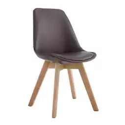 Netto Marken-Discount CLP Stuhl Manado Kunstleder Natura Farbe: braun, Gestell Farbe: natur Angebot