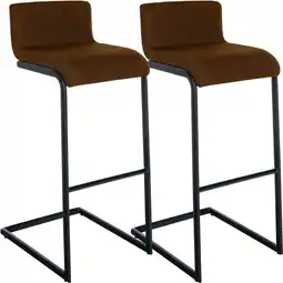 Netto Marken-Discount CLP 2er Set Barhocker Newport B Stoff Farbe: braun, Material: Stoff Angebot