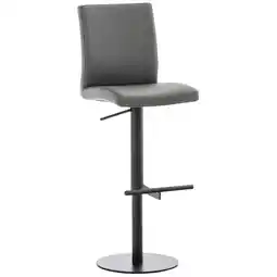 Netto Marken-Discount CLP Barhocker Cadiz Kunstleder schwarz Farbe: grau, Gestell Farbe: schwarz Angebot