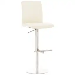 Netto Marken-Discount CLP Barhocker Cadiz Kunstleder edelstahl Farbe: creme, Gestell Farbe: edelstahl Angebot