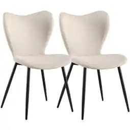 Netto Marken-Discount CLP 2er Set Esszimmerstuhl Maika Stoff Farbe: creme, Material: Stoff Angebot