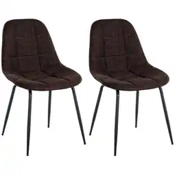 Netto Marken-Discount CLP 2er Set Stuhl Tom Stoff Farbe: braun, Material: Stoff Angebot