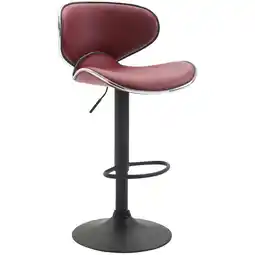 Netto Marken-Discount CLP Barhocker Las Vegas V2 schwarz Farbe: bordeauxrot, Gestell Farbe: schwarz Angebot
