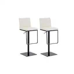 Netto Marken-Discount CLP 2er Set Barhocker Panama B Kunstleder Farbe: creme, Gestell Farbe: schwarz Angebot