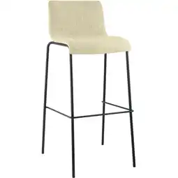 Netto Marken-Discount CLP Barhocker Hoover Stoff 4-Fuß Gestell schwarz Farbe: creme, Gestell Farbe: schwarz Angebot