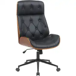 Netto Marken-Discount CLP Bürostuhl Martil walnuss/schwarz Farbe: schwarz Angebot