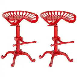 Netto Marken-Discount CLP 2er Set Barhocker Butch Farbe: rot Angebot