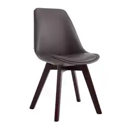 Netto Marken-Discount CLP Stuhl Manado Kunstleder Walnuss Farbe: braun, Gestell Farbe: walnuss Angebot