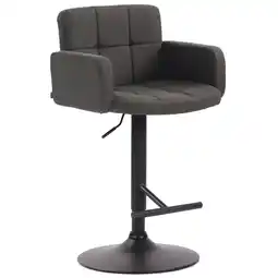 Netto Marken-Discount CLP Barhocker Los Angeles, Stoff schwarz Farbe: dunkelgrau, Gestell Farbe: schwarz Angebot
