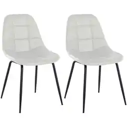 Netto Marken-Discount CLP 2er Set Stuhl Tom Kunstleder Farbe: weiß, Material: Kunstleder Angebot