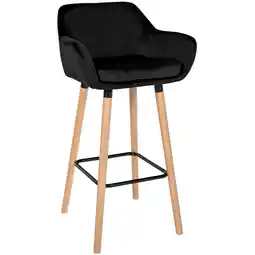 Netto Marken-Discount CLP Barhocker Grant Samt Farbe: schwarz Angebot