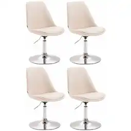 Netto Marken-Discount CLP 4er Set Stühle Maverick C Stoff Farbe: creme, Gestell Farbe: chrom Angebot