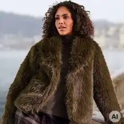 NKD Damen-Kunstfell-Jacke mit Reverskragen Angebot