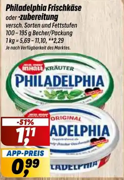 Simmel Philadelphia Frischkäse Angebot
